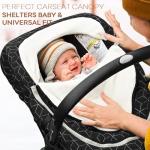 Yoofoss Plush Baby Car Seat Cover for Winter