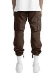 Men's Brown Cargo Pants for Casual Hiking