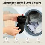 Bufims Cozy Fleece Baby Booties, Black