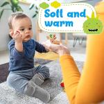 Cozy Grey Fleece Baby Booties for 6-12 Months