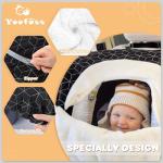 Yoofoss Plush Baby Car Seat Cover for Winter