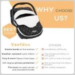 Yoofoss Plush Baby Car Seat Cover for Winter