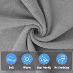 Cozy Grey Fleece Baby Booties for 6-12 Months