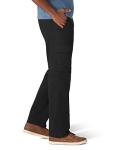 Black Stretch Cargo Pants - Relaxed Fit, 34W x 34L