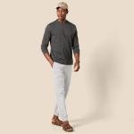 Men's Light Grey Straight-Fit Chino Jogger Pants