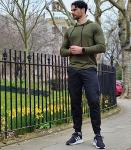 JMIERR Men's Casual Cotton Joggers with Pockets