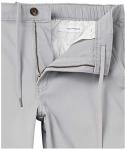 Men's Light Grey Straight-Fit Chino Jogger Pants