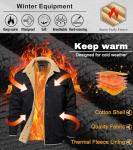 Men's Black Fleece-Lined Winter Trucker Jacket