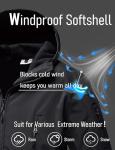 Men's Tactical Waterproof Softshell Jacket - Black XL