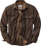 Men's Water-Resistant Flannel Lined Shirt Jacket