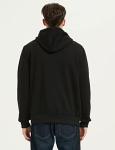 Flygo Men's Warm Sherpa Hoodie Jacket - Black