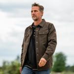 Men's Water-Resistant Flannel Lined Shirt Jacket