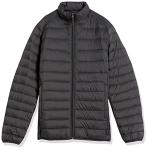 Men's Lightweight Water-Resistant Puffer Jacket, Dark Grey