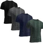 Men's Moisture-Wicking Gym T-Shirts 4 Pack