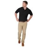 Hanes Men's Black X-Temp FreshIQ Polo, XXL