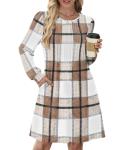 OFEEFAN Women's Long Sleeve Fall Tunic Dress