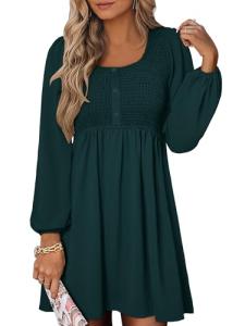 ANRABESS Women's Flowy Short Dress with Pockets