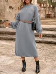 Saodimallsu Women’s Oversized Mock Neck Sweater Dress
