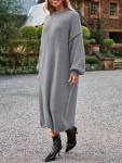 Saodimallsu Women’s Oversized Mock Neck Sweater Dress