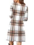 OFEEFAN Women's 2025 Winter Plaid Sweater Dress