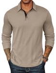 COOFANDY Men’s Lightweight Long Sleeve Polo Shirt