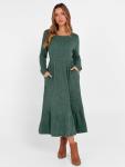 ANRABESS Women's Green Long Sleeve Midi Dress