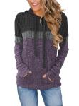 MixShe Women's Purple Long Sleeve Teacher Sweater