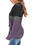 MixShe Women's Purple Long Sleeve Teacher Sweater