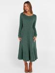 ANRABESS Women's Green Long Sleeve Midi Dress