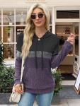 MixShe Women's Purple Long Sleeve Teacher Sweater