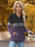 MixShe Women's Purple Long Sleeve Teacher Sweater