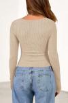 PRETTYGARDEN Women's Cowl Neck Ribbed Crop Top
