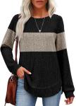 OFEEFAN Trendy Long Sleeve Sweaters for Women