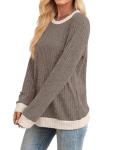Sampeel Women's Long Sleeve Lightweight Sweater Top
