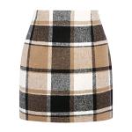 Plaid Mini Skirt for Women - Fall Winter Style