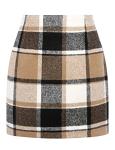 IDEALSANXUN Women's Brown Winter Business Skirt
