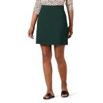 Ponte Mini A-Line Skirt in Dark Green