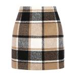 Plaid Mini Skirt for Women - Fall Winter Style