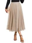 Trendy Midi Tulle Skirt for Fall Fashion
