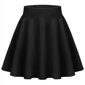 Zeagoo Women’s Black Pleated Mini Skirt