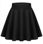 Zeagoo Women’s Black Pleated Mini Skirt