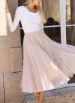 Trendy Midi Tulle Skirt for Fall Fashion