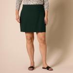 Ponte Mini A-Line Skirt in Dark Green