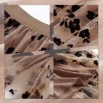 Floral A-Line Tulle Midi Skirt for Women
