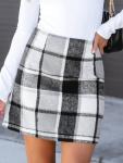 CUPSHE Women's High Waist Plaid Mini Skirt