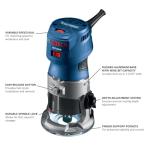 Bosch GKF125CEN Variable-Speed Palm Router Tool