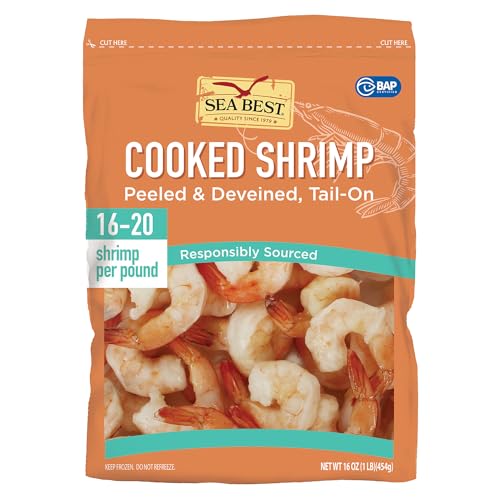 16/20 Cooked Peeled and Deveined Shrimp, 16 Ounce