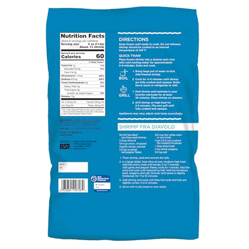 Sea Best 51/60 EZ Peel Shrimp - 2lb