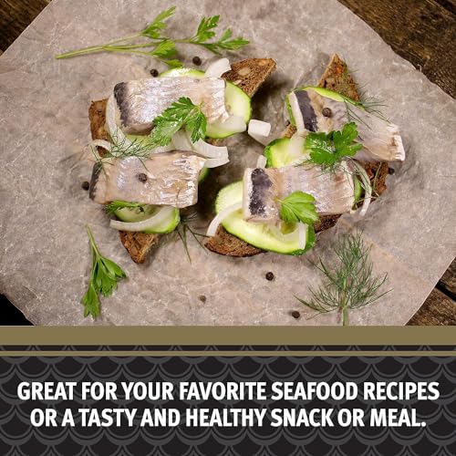 Brunswick Golden Smoked Herring Fillets - 18g Protein