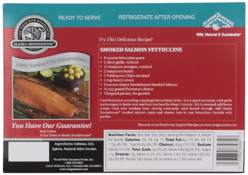 Alaska Smokehouse Smoked Sockeye Fillet, 8-Ounce (Pack of 2)